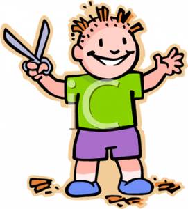 a_colorful_cartoon_mischievous_boy_that_has_given_himself_a_bad_haircut_royalty_free_clipart_picture_100716-169710-208053